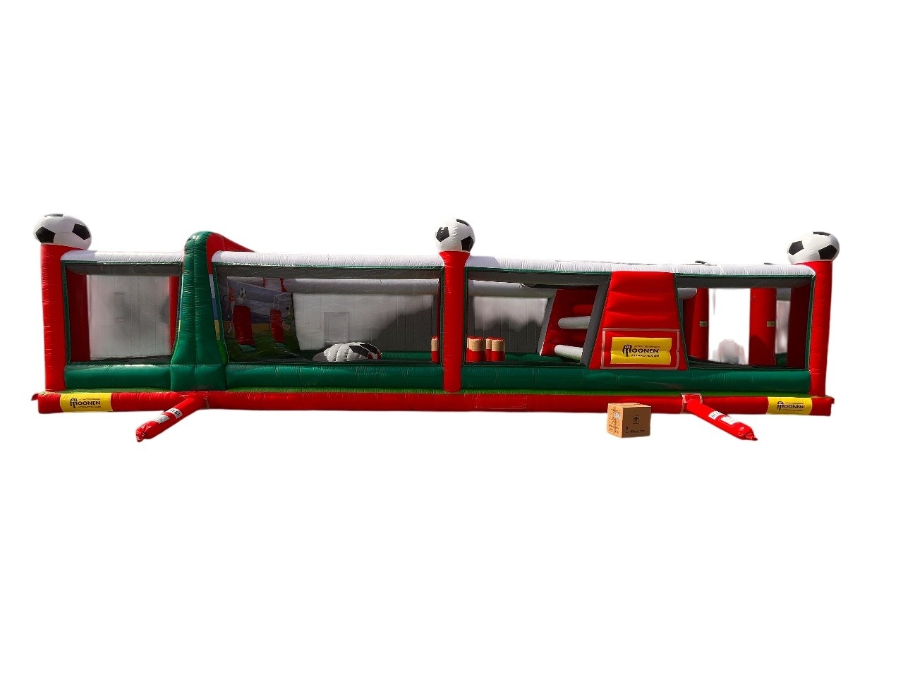 Hindernisbaan voetbal obstakel gedeelte