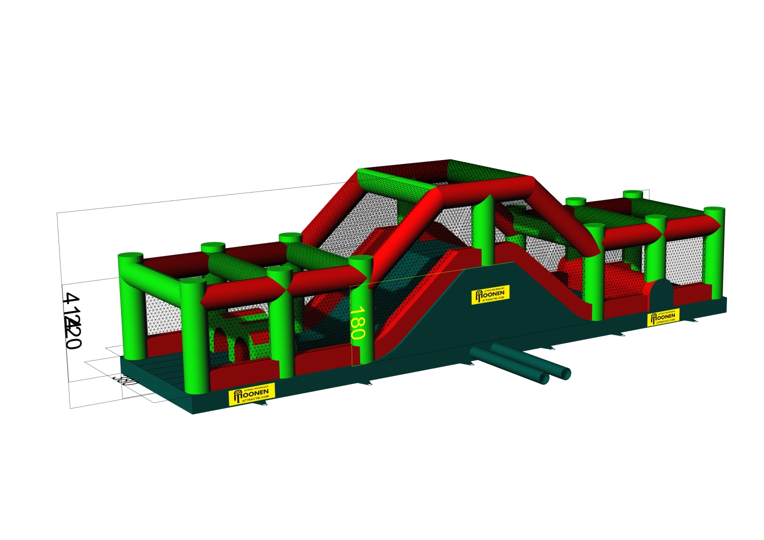 Hindernisbaan Klim/glij deel  *NIEUW* te huur vanaf medio juni 2026