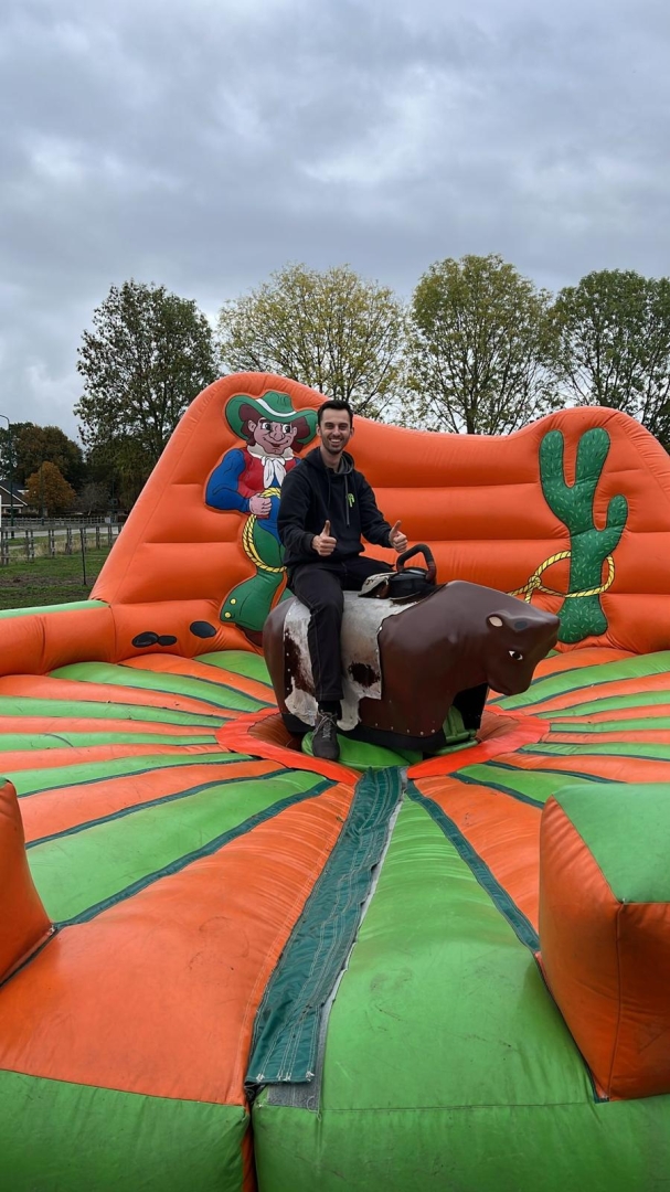 Rodeostier incl. valkussen met achterwand