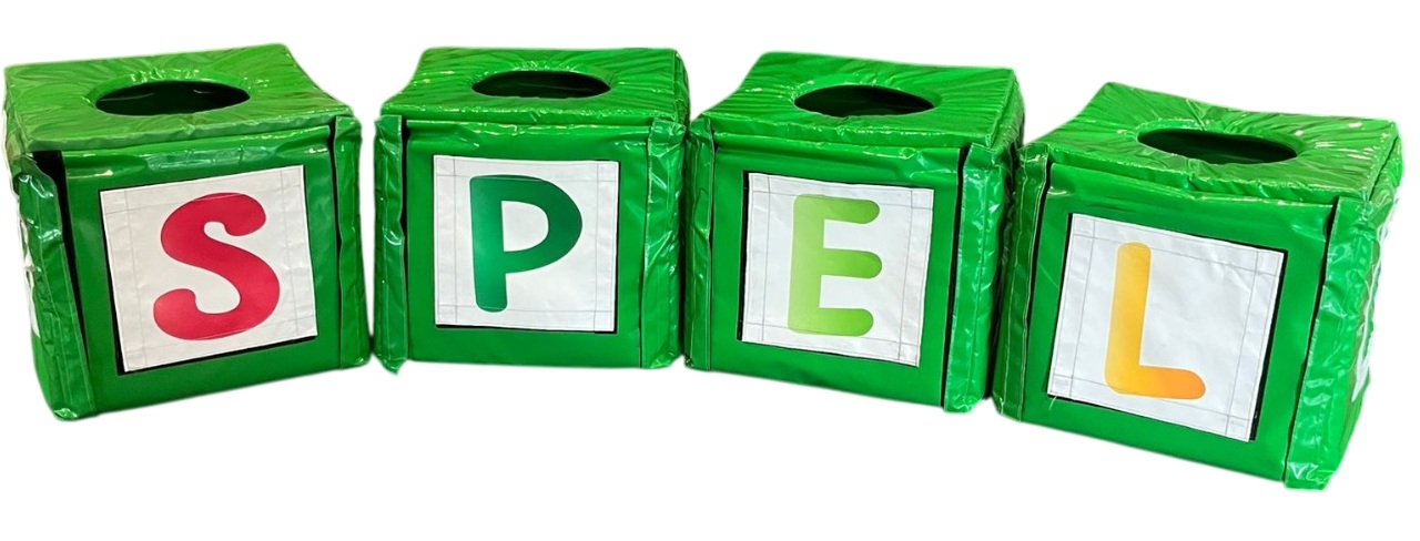 Letterpakkenspel set 4 stuks (groen)