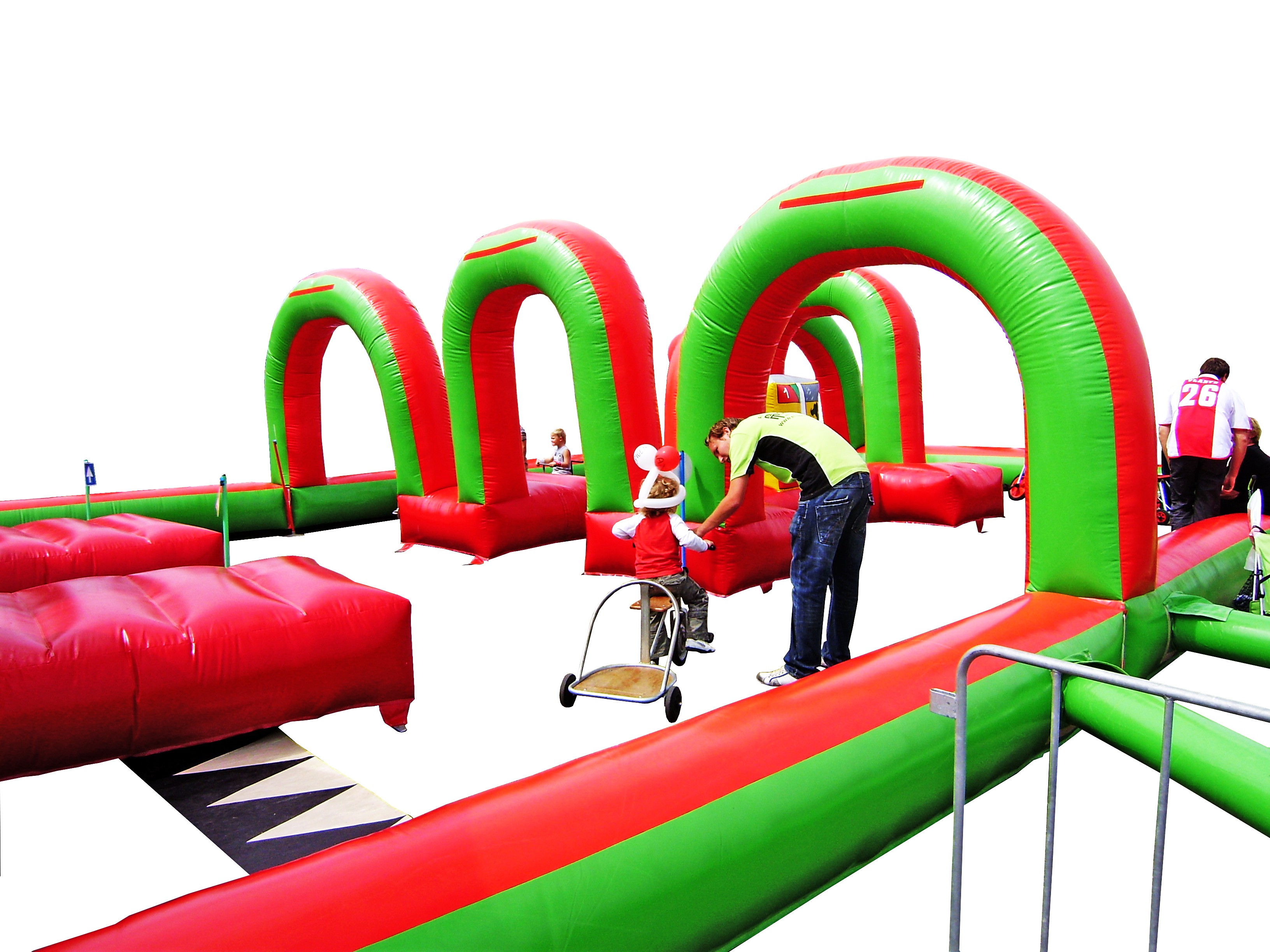 Verkeerstuin inclusief verkeerslichten en fietsjes