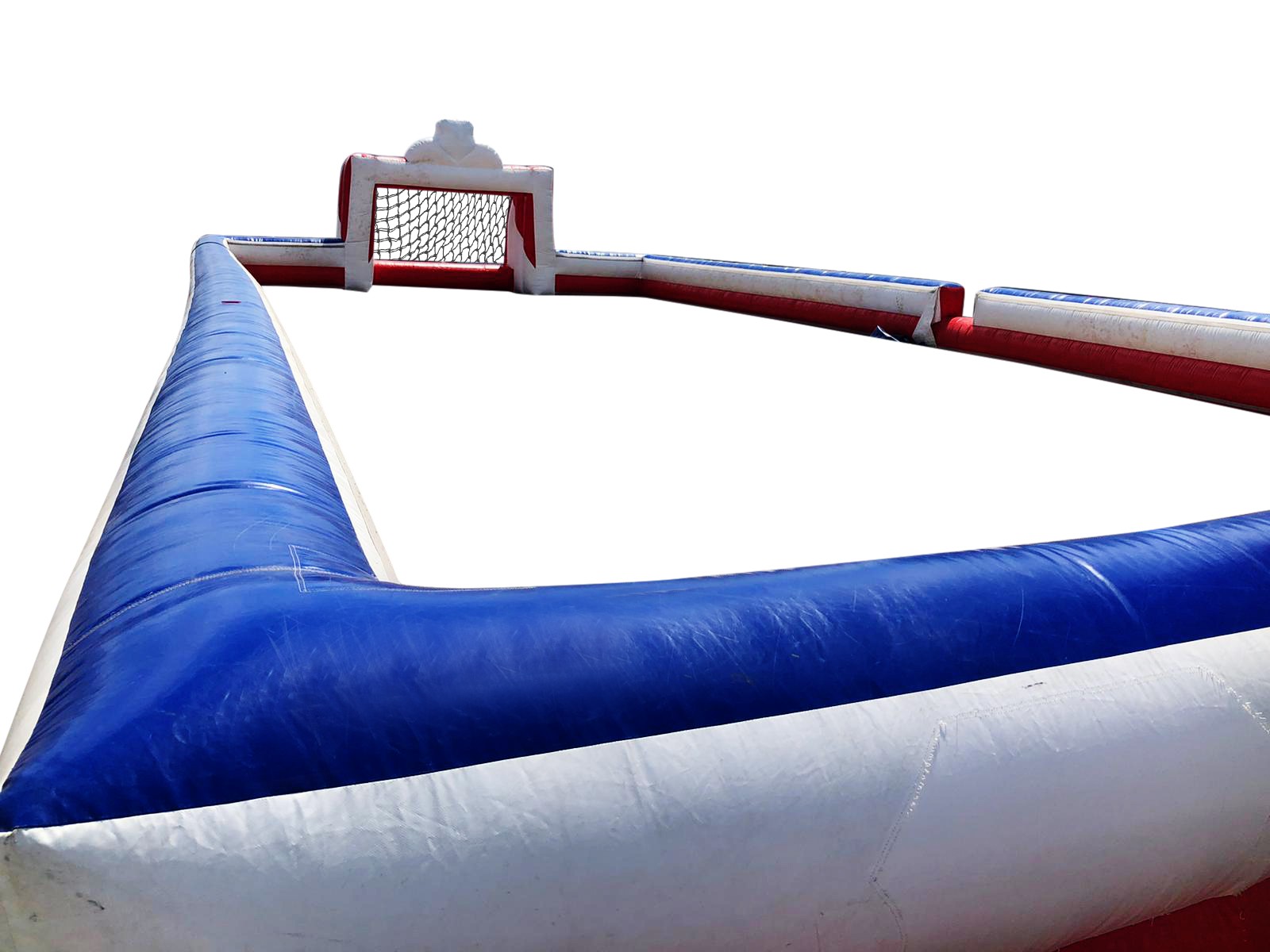 Boarding opblaasbaar rood, wit en blauw