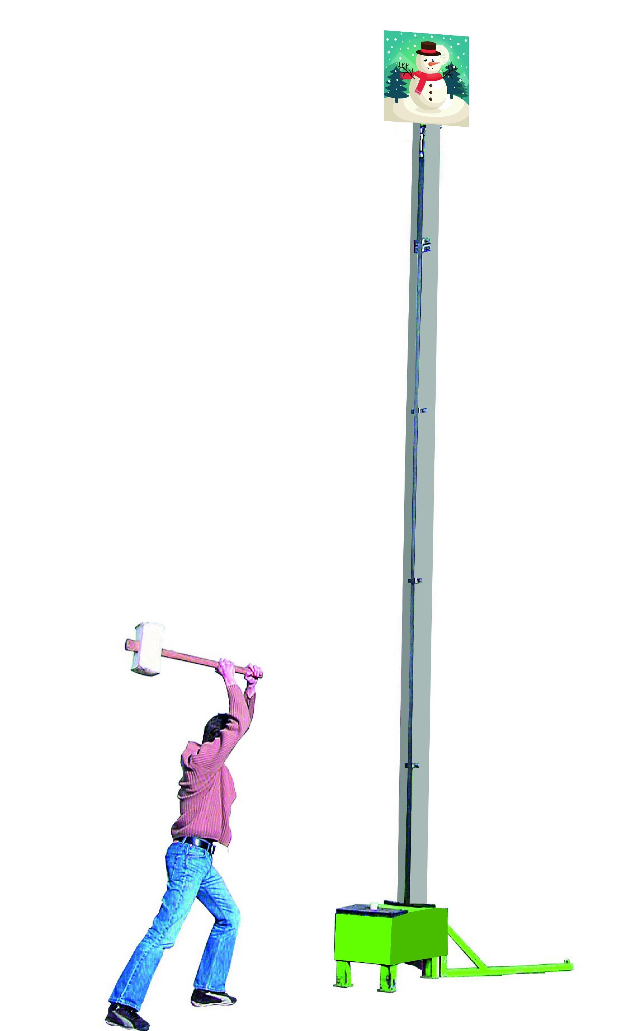 Kop van Jut Sneeuwpop H 7 m.