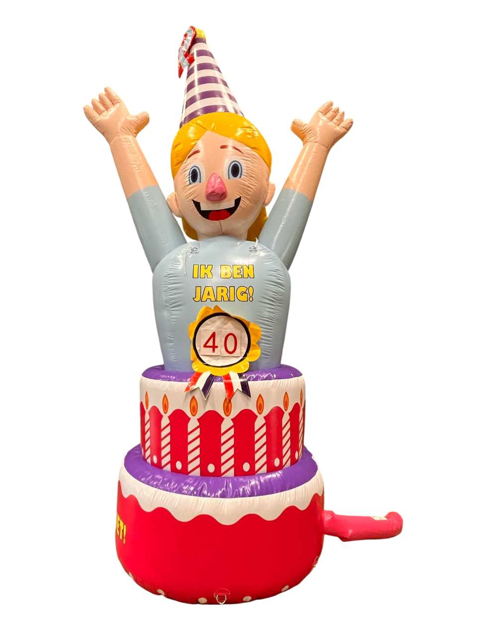 Verjaardagspop vrouw met taart 40 jaar