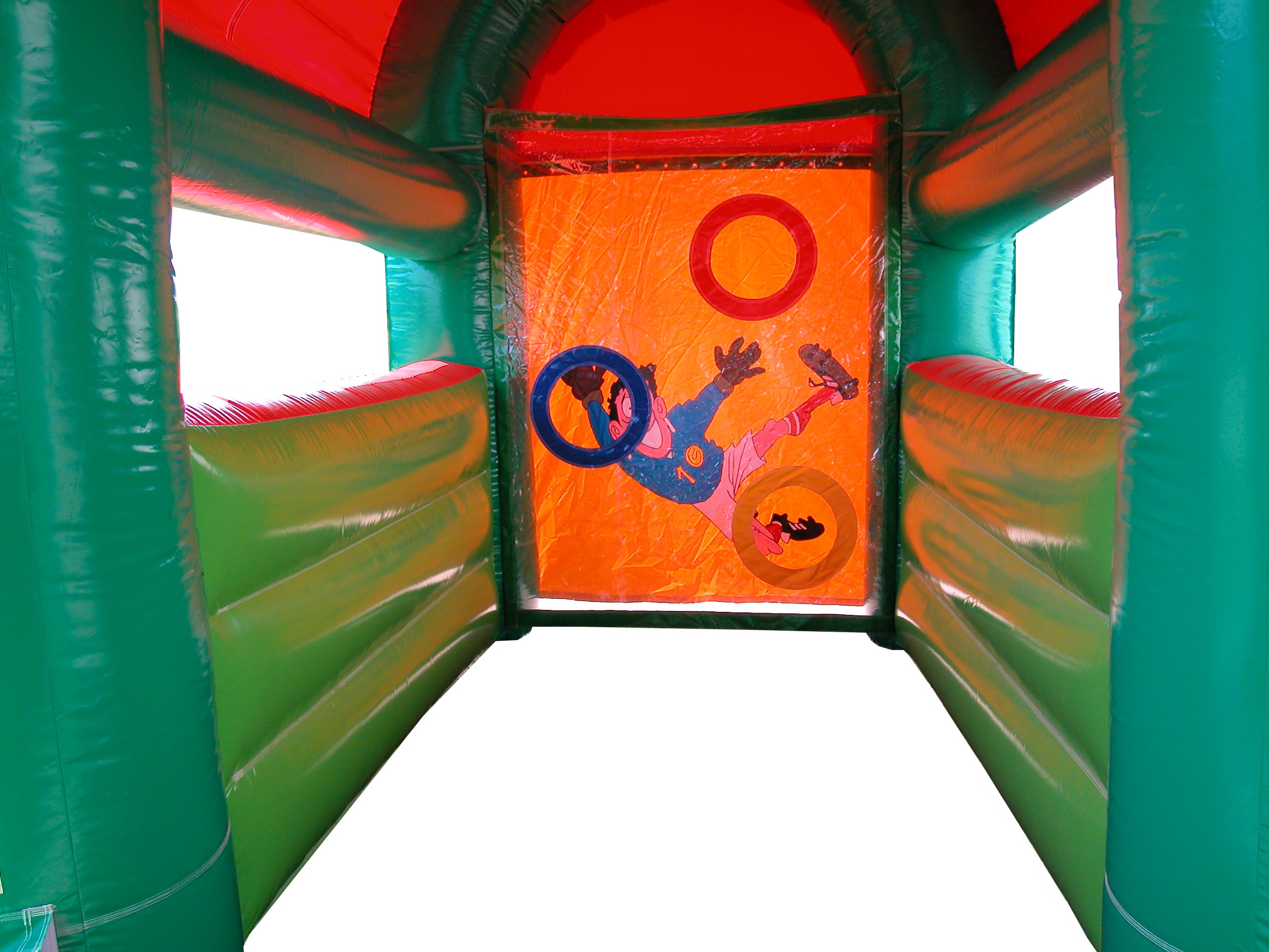 Voetbalparcours doelschieten