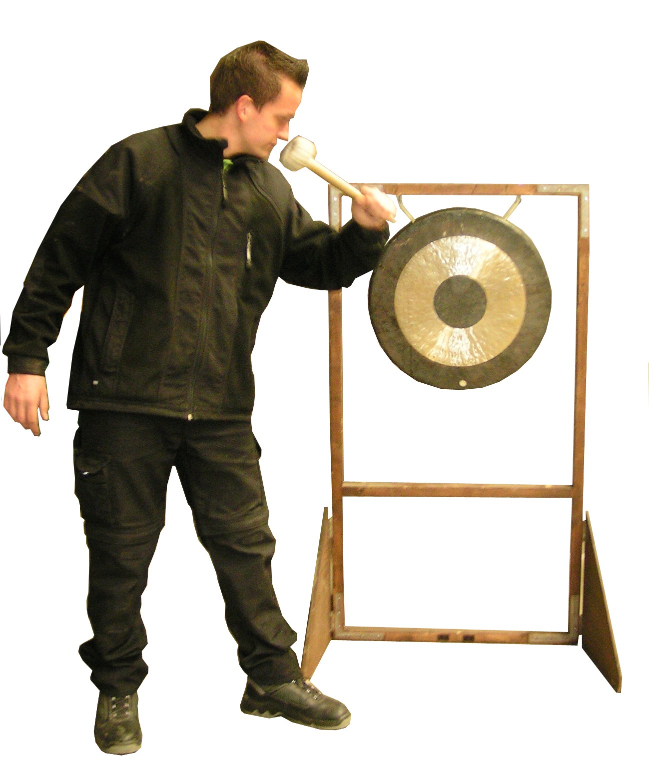 Gong plat Ø 55 cm. incl. pied