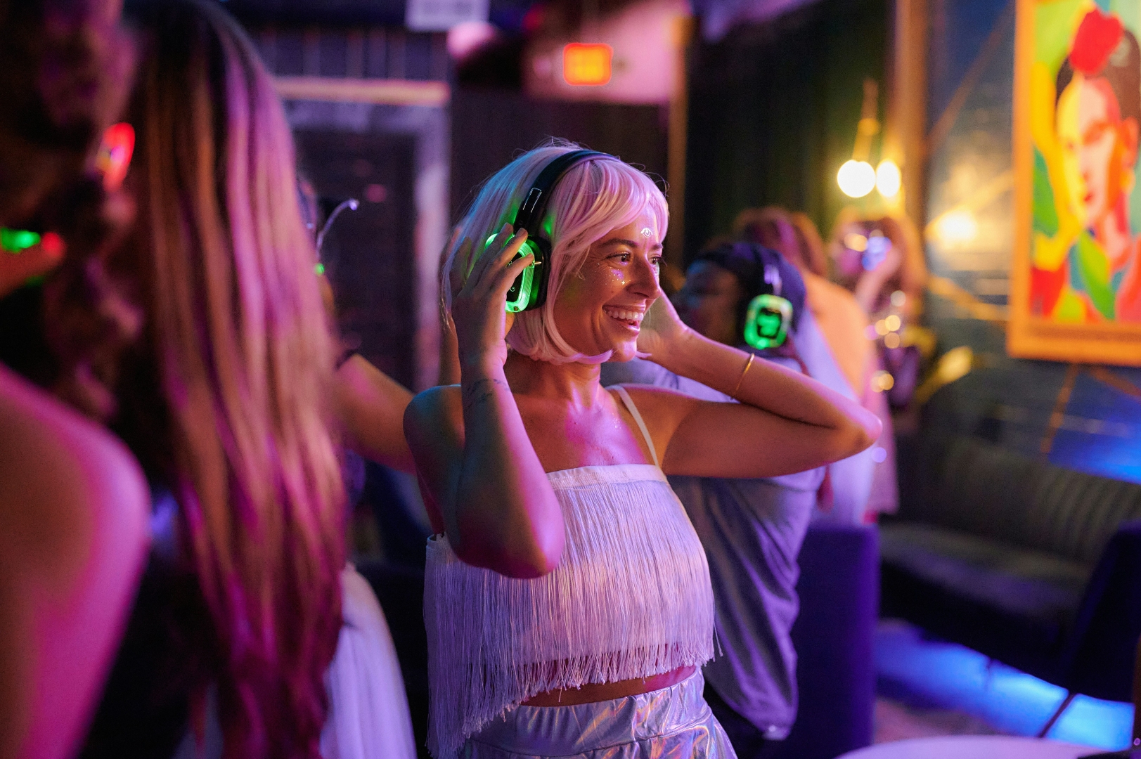 Silent Disco met 50 koptelefoons