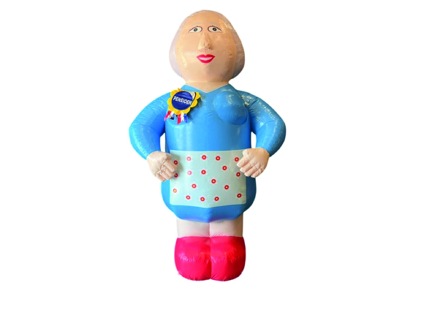 Pensioen Pop Vrouw met Schort H4,0 m.