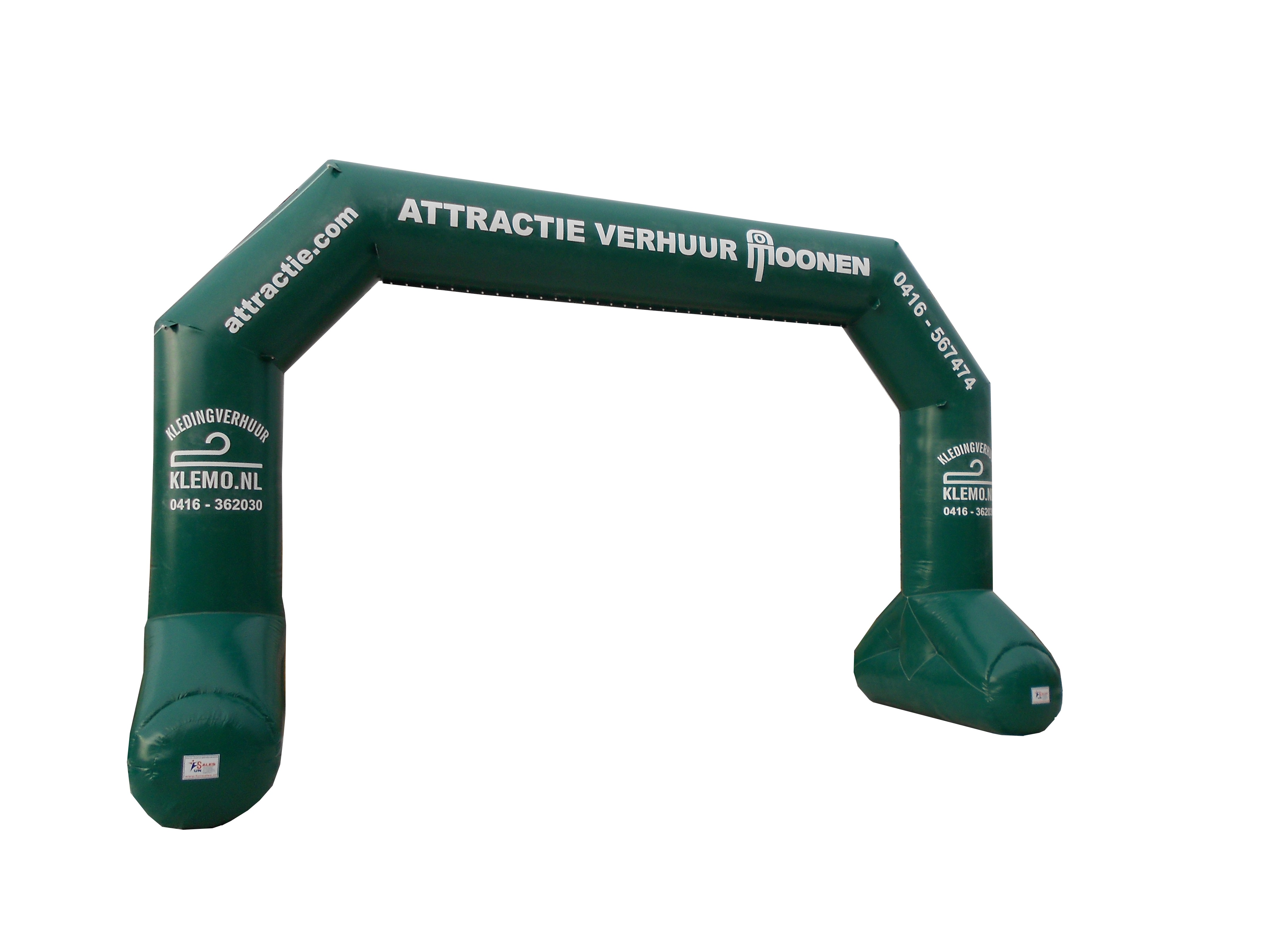 Arche gonflable, y compris la publicité (vert foncé)