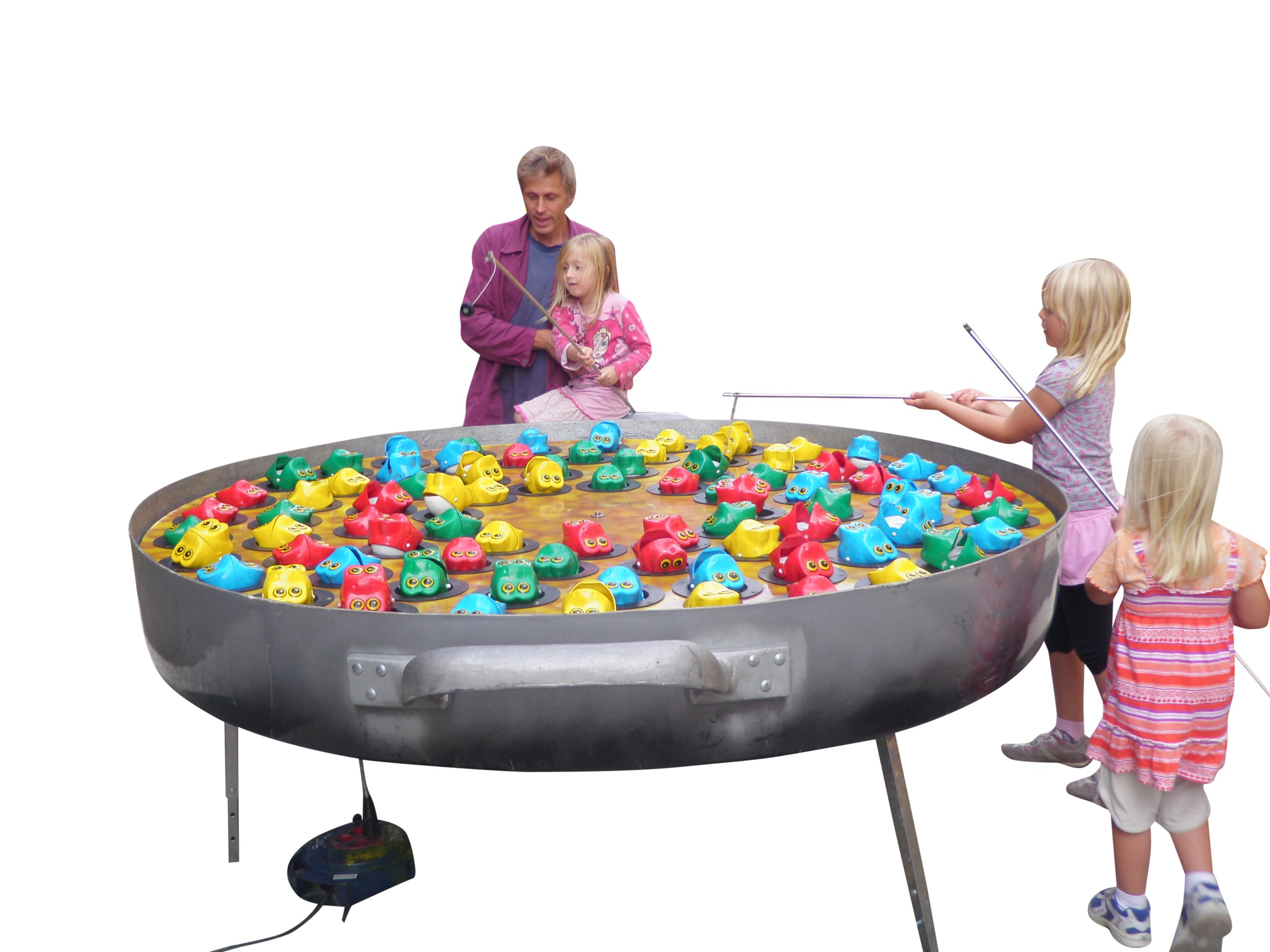 Kikkers vissen (vervoer op aanhanger)