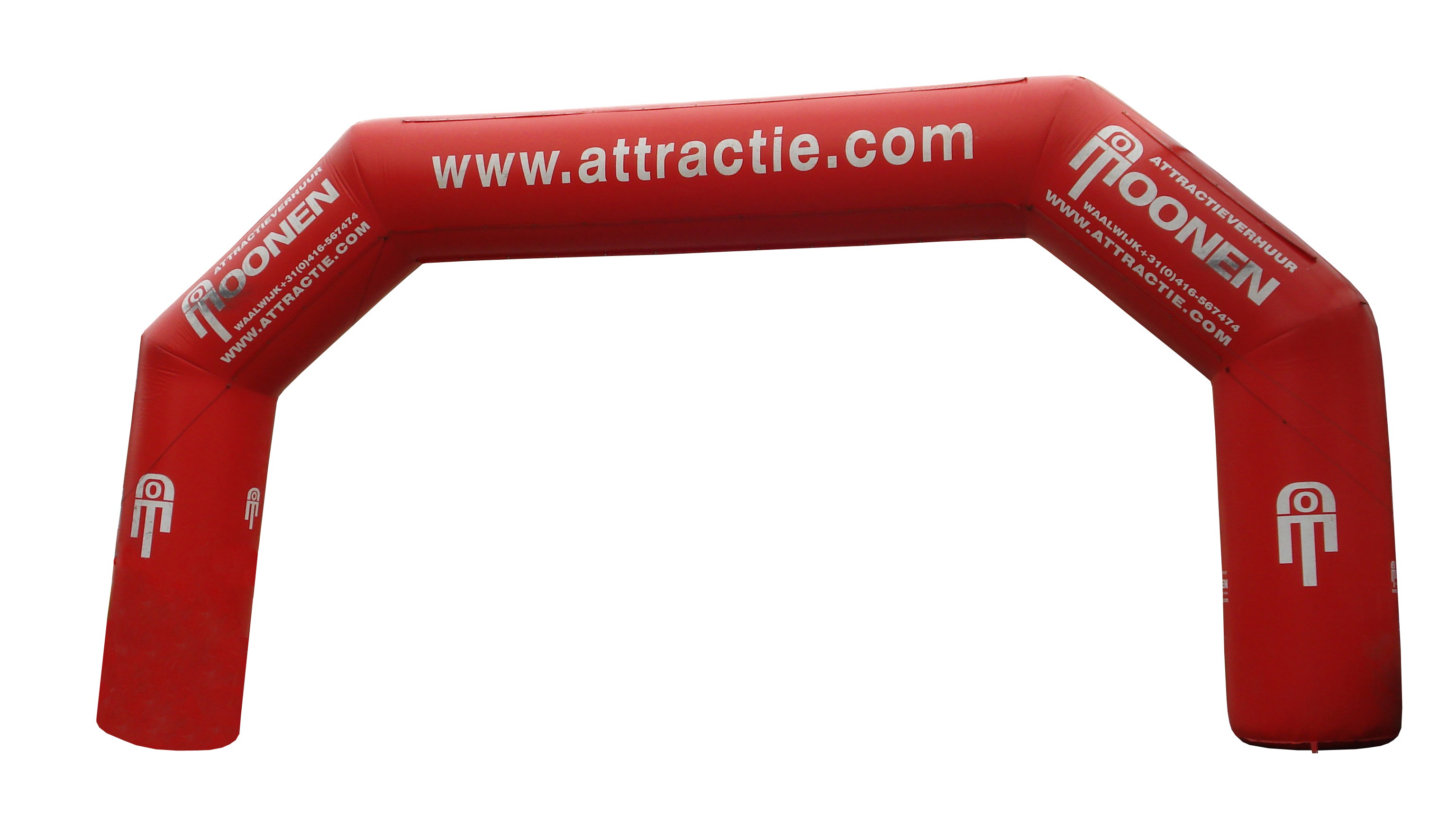 Arche gonflable, y compris publicité (rouge)