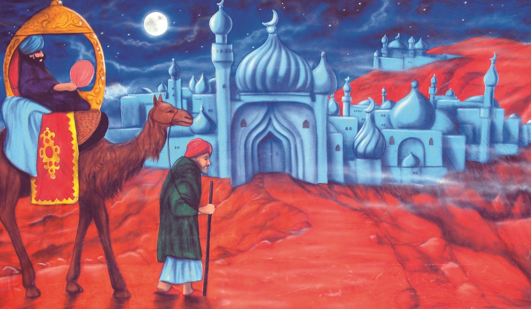 Verkoop - Decordoek Oosters dorp