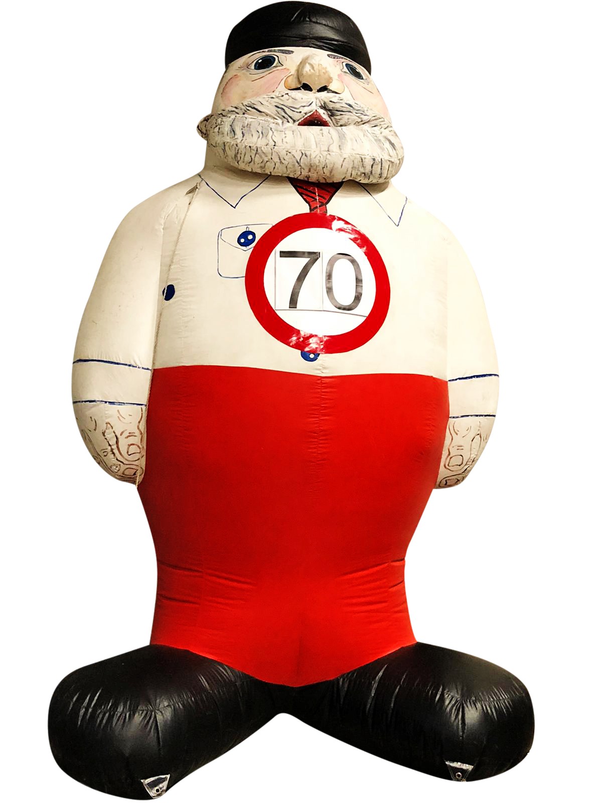 Verjaardagspop man met pet 70 jaar