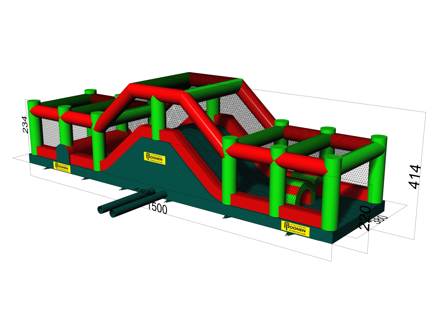 Hindernisbaan Klim/glij deel  *NIEUW* te huur vanaf medio juni 2026