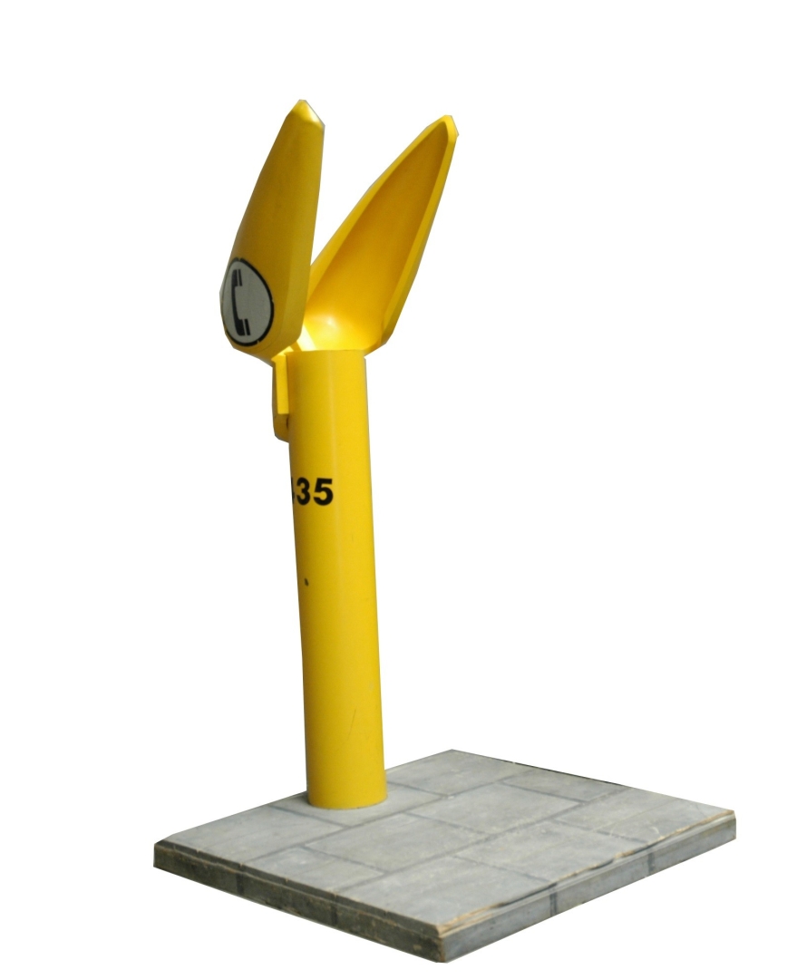 Praatpaal geel