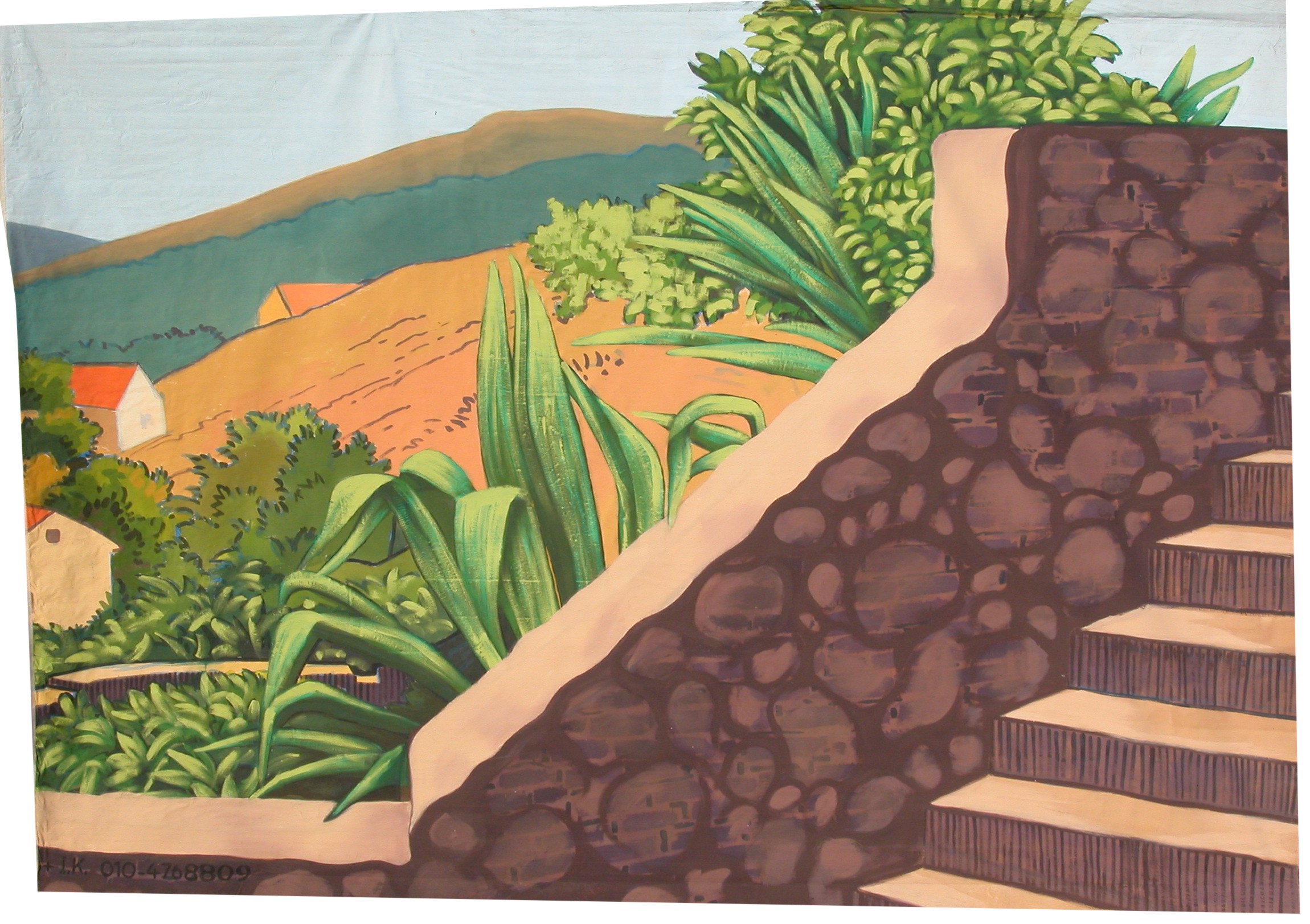 Spaanse trap met vallei