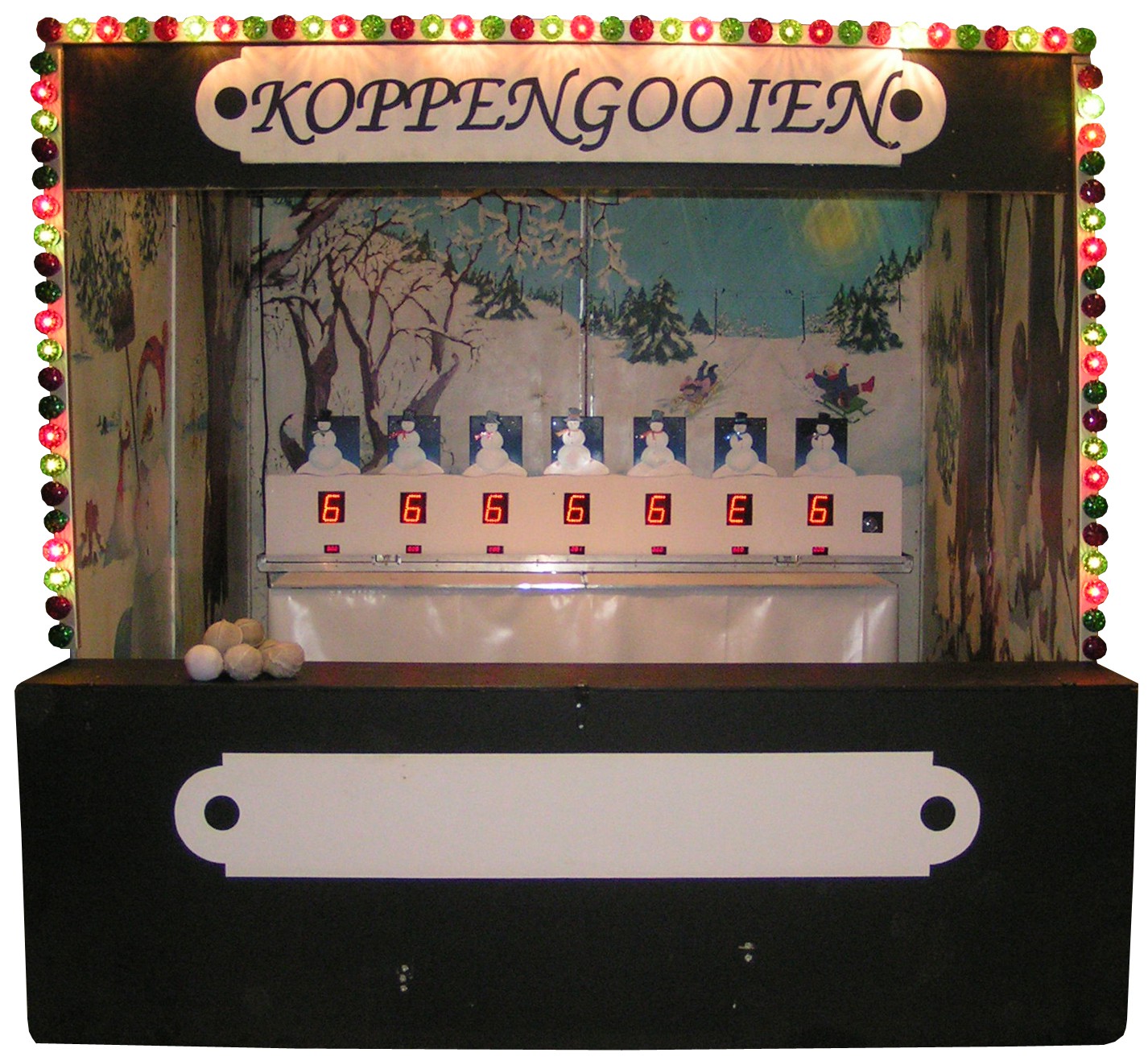 Têtes à abattre + compteur d'hiver sur stand