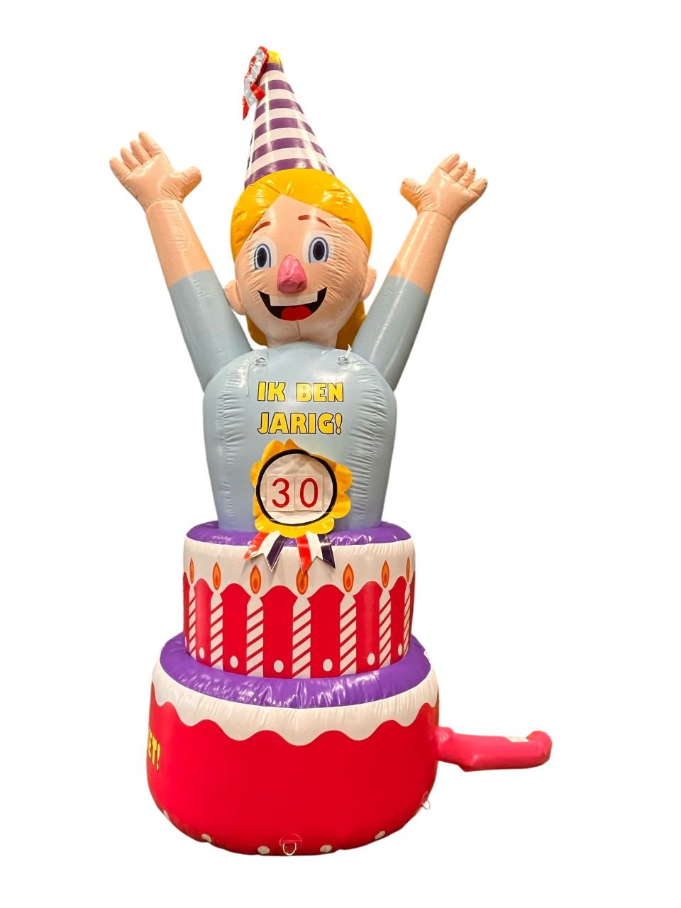 Verjaardagspop vrouw met taart 30 jaar