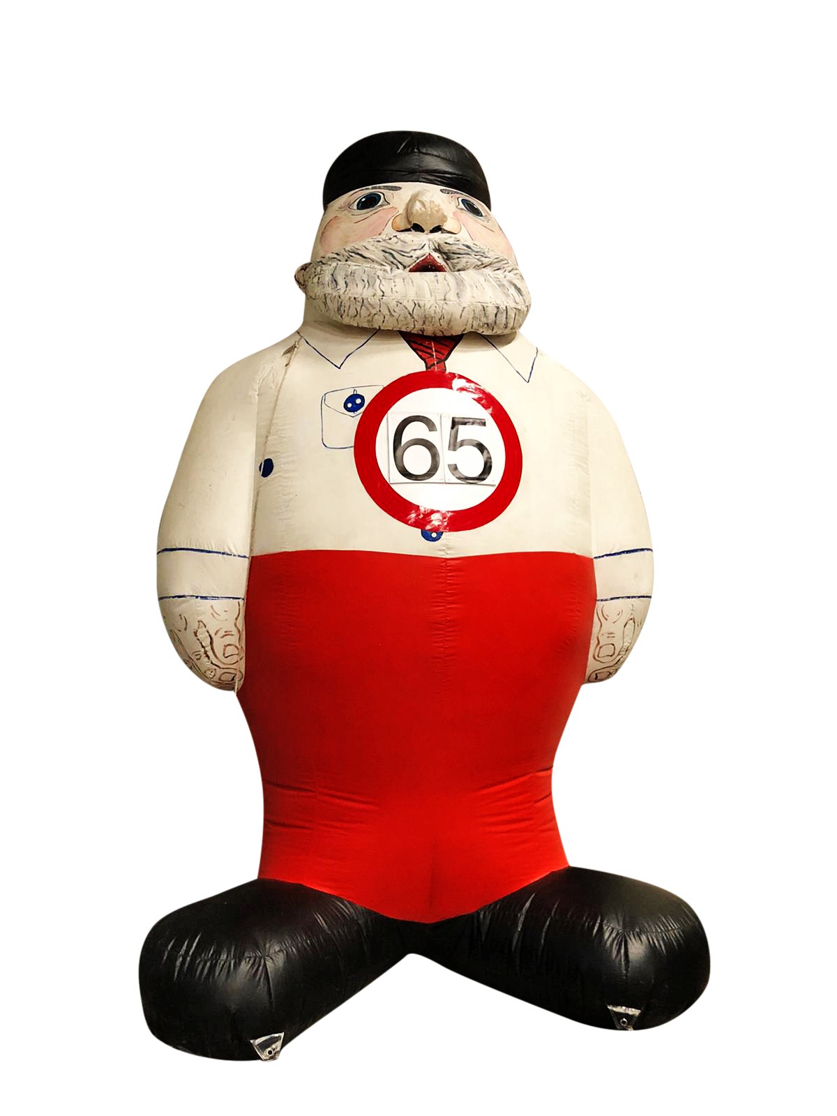 Verjaardagspop man met pet 65 jaar