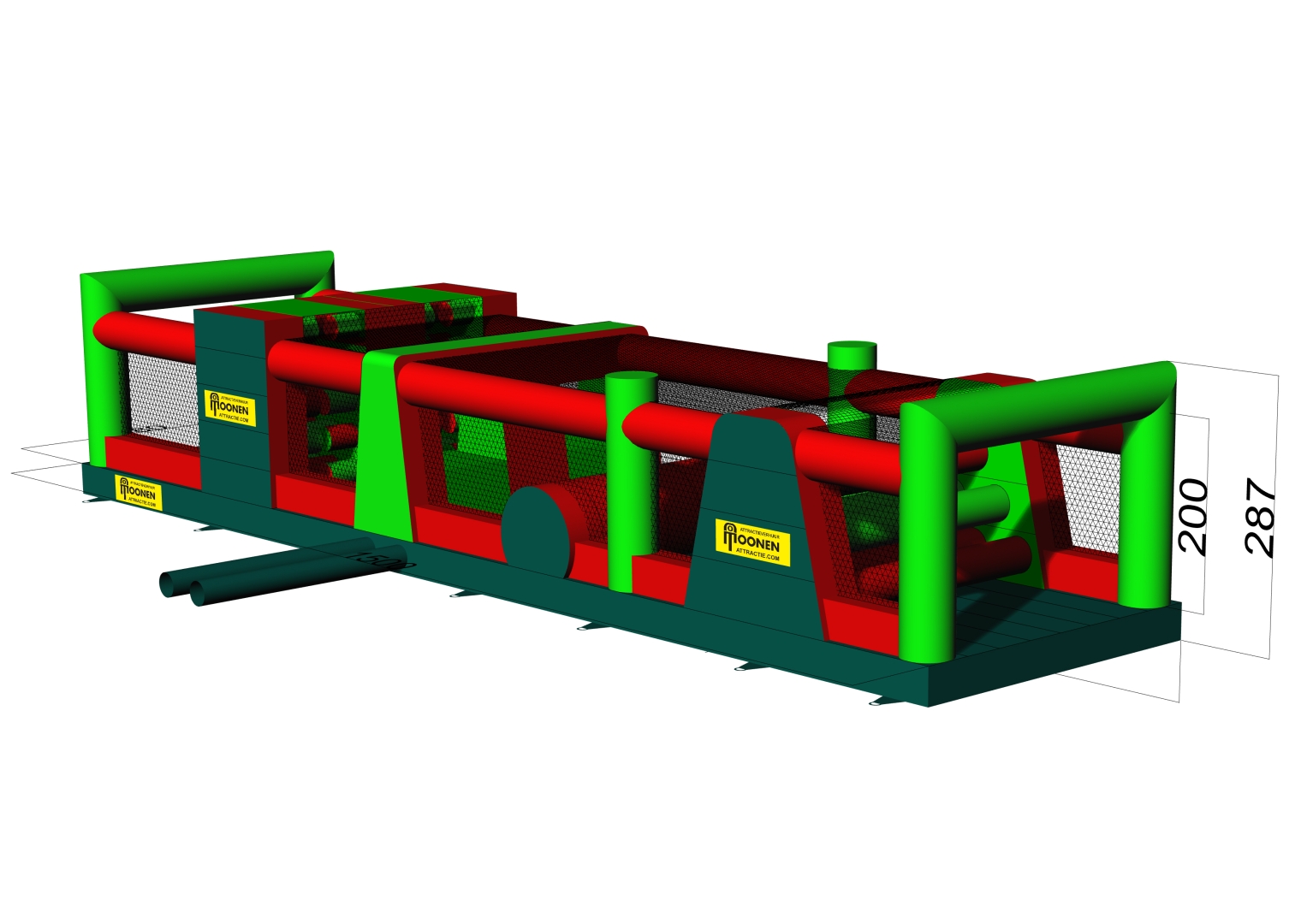 Hindernisbaan obstakel deel  *NIEUW*  te huur medio Juni 2026