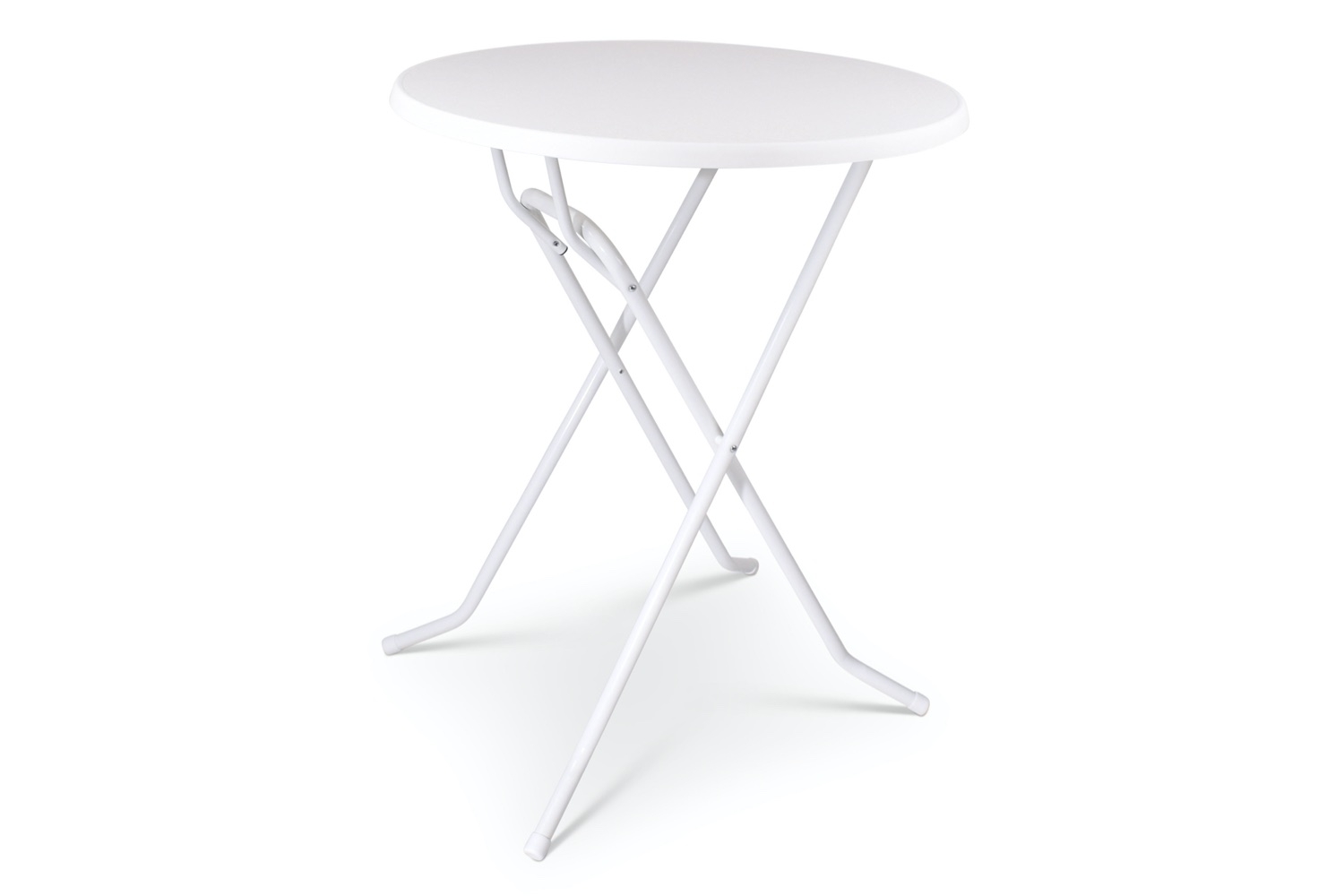 Table haute, blanc (impression marbrée)