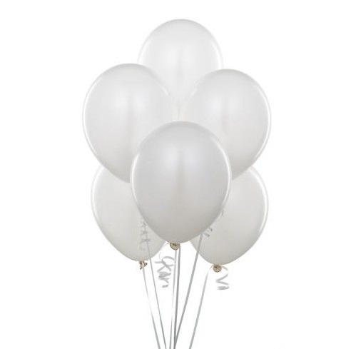 Ballonnen wit per 100 stuks 90/100 cm) - Attractie.com